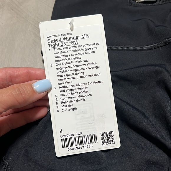 🍋Lululemon Seawheeze Speed Wunder Mid-Rise Tight 28” *Reflective, NWT - Picture 6 of 11
